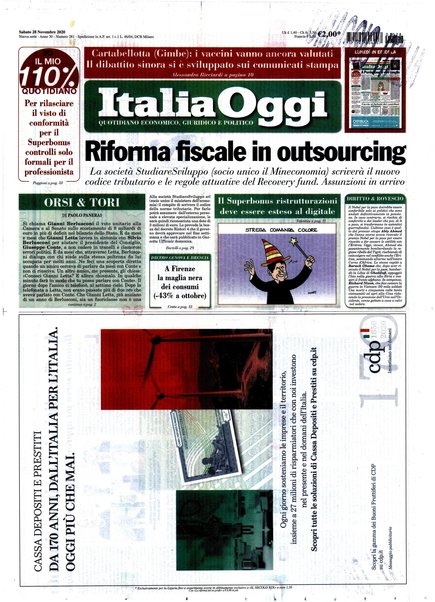 Italia oggi : quotidiano di economia finanza e politica